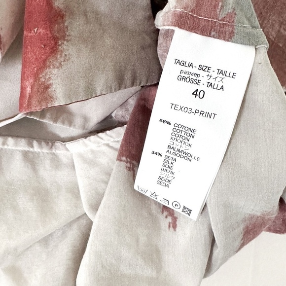 Crem38 RARE Moresca Printed Cotton Silk Blend‎ Shirt - Size Medium - Picture 10 of 11